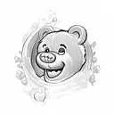 care bear tattoo design idea