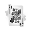 a hand of poker cards, Two Aces one queen one king  tattoo design idea