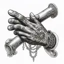 2Pac praying hands only god can judge me  tattoo design idea