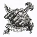 2Pac praying hands only god can judge me  tattoo design idea