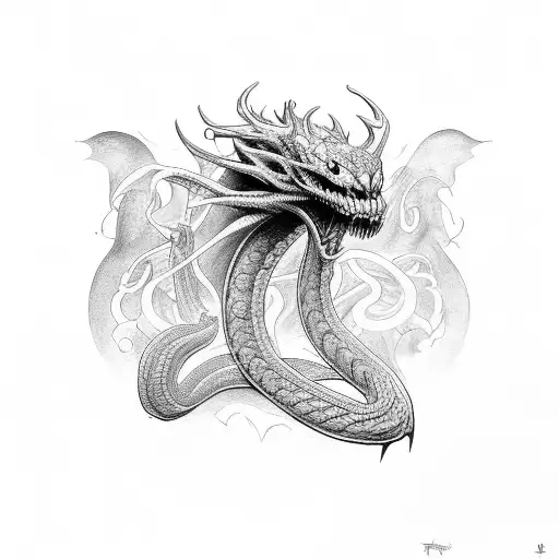 hydra tattoo design idea