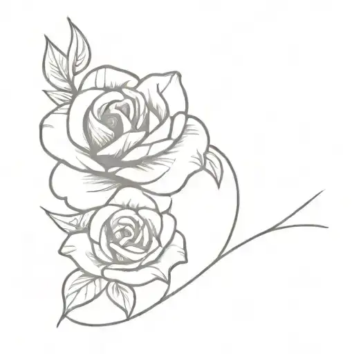 memorial tattoo for grandmother born 1943 and died 2023 tattoo design idea