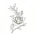 memorial tattoo for grandmother born 1943 and died 2023 tattoo design idea