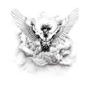 falling icarus tattoo design idea