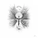 falling icarus tattoo design idea