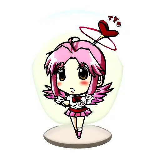 cupid halo broken hearts tattoo design idea