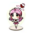 cupid halo broken hearts tattoo design idea