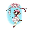 cupid halo broken hearts tattoo design idea