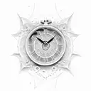 sands of time slipping away tattoo design idea