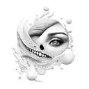 sands of time slipping away tattoo design idea