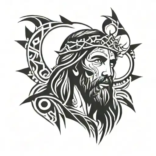 jesus christ tattoo design idea