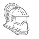 fire helmet 137 life death tattoo design idea