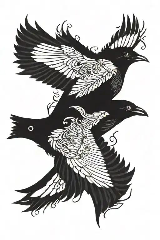 blackbird with lyrics from song incorporated within tattoo design idea