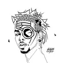 chris brown inspired tattoo design idea