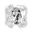 chris brown inspired tattoo design idea