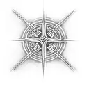 Celtic Cross With Irish Blessing tattoo design idea