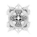 Celtic Cross With Irish Blessing tattoo design idea