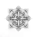 Celtic Cross With Irish Blessing tattoo design idea
