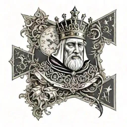 king baldwin IV tattoo design idea