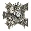 king baldwin IV tattoo design idea