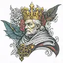 king baldwin IV tattoo design idea