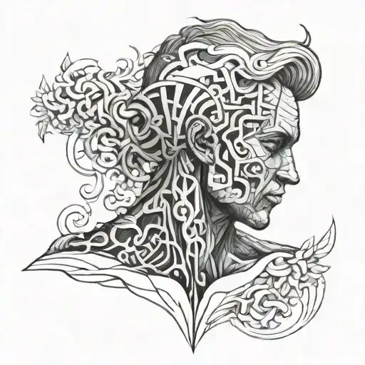 Self made man based on the sculpture  tattoo design idea