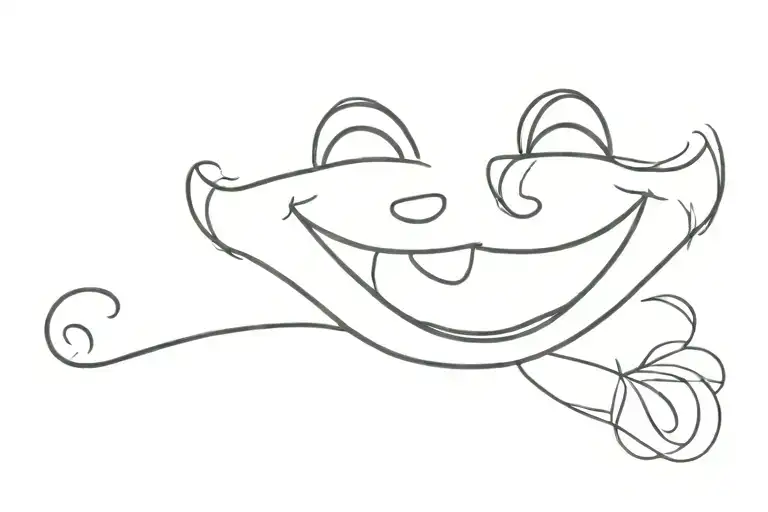 smile tattoo design idea