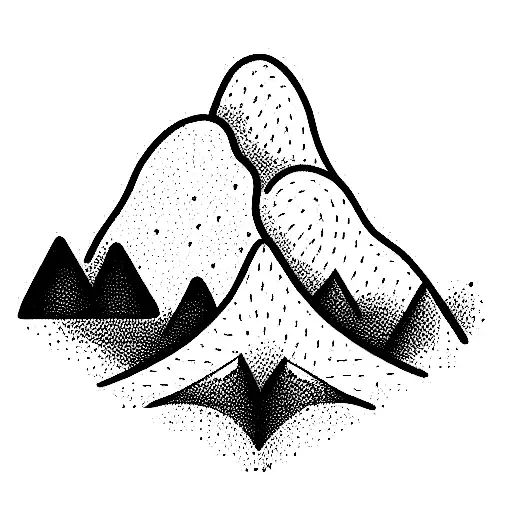Acaia Small Nature Mountain Trees & Stars Temporary Tattoos – MyBodiArt