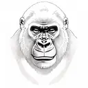 Gorilla tattoo design idea
