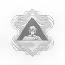 A silhouette of a person walking on a rainy day with a Pearl Jam lyric incorporated into the design tattoo design idea