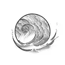 ocean wave  tattoo design idea