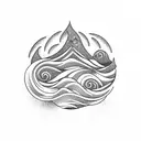 ocean wave  tattoo design idea