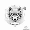 wolf head dragon tattoo design idea