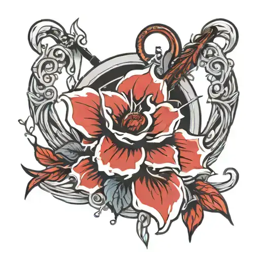 silver medal archery   tattoo design idea