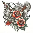 silver medal archery   tattoo design idea