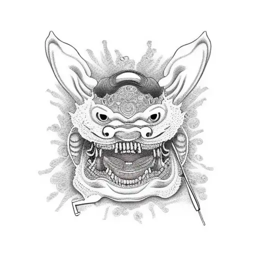 dentist With letter B And D tattoo design idea