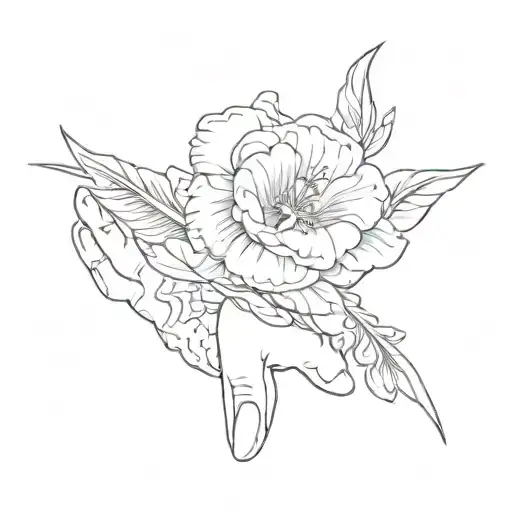 pinkie promise 2 fingers tattoo design idea