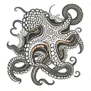 pacific octopus davie jones locker tattoo design idea