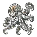 pacific octopus davie jones locker tattoo design idea