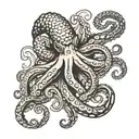 pacific octopus davie jones locker tattoo design idea