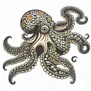 pacific octopus davie jones locker tattoo design idea