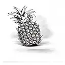 Pineapple tattoo design idea