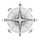 A dotwork globe with a compass and steering wheel intertwined, symbolizing the passion for both travel and driving tattoo design idea