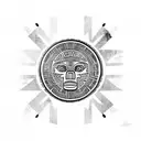 Taino art tattoo design idea