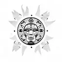 Taino art tattoo design idea