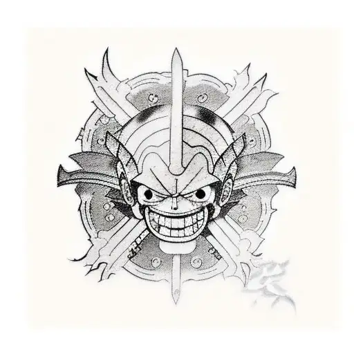 luffy gear 4 tattoo design idea