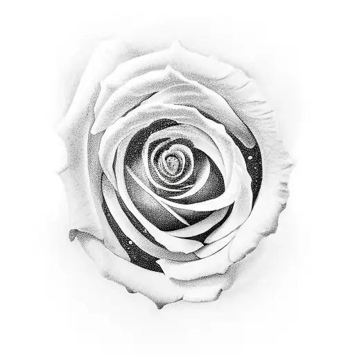 Rose made by hundred dollar tattoo design idea