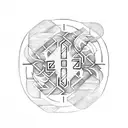 Icelandic runes tattoo design idea