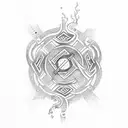 Icelandic runes tattoo design idea