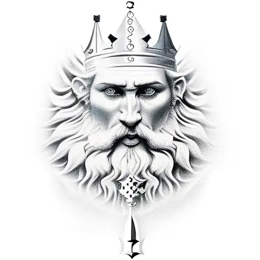 King Chess Piece tattoo design idea